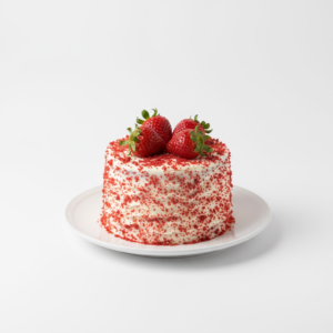 Çilekli Magnolyalı Yaş Pasta